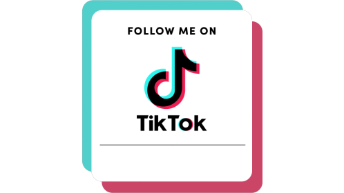 Tik Tok Badge Moving Shadows CTA