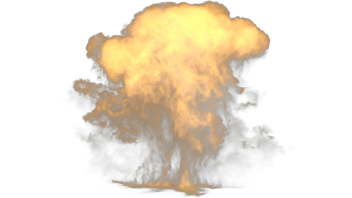 Wide Explosion White Smoke 2