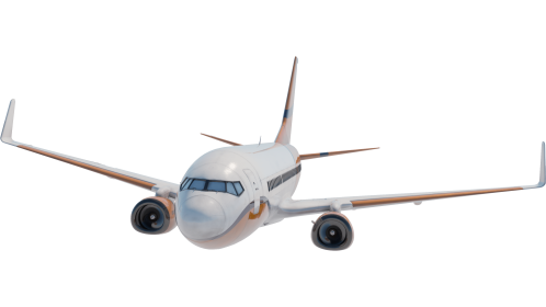 (4K) Boeing 737 Front
