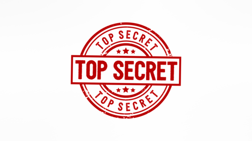 (4K) Circular Stamp Top Secret