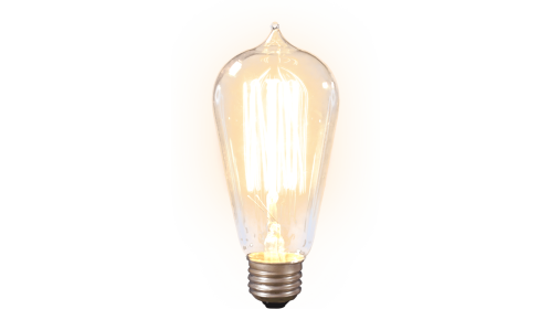 (4K) Edison Bulb Light Up