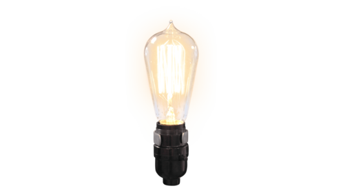 (4K) Edison Bulb Light Up Socket