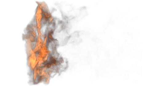 (4K) Flying Fireball Impact
