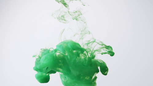 (4K) Green Ink Underwater 1