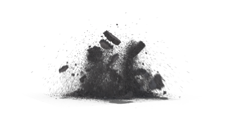 (4K) Ground Debris Explosion 10