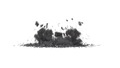 (4K) Ground Debris Explosion 5