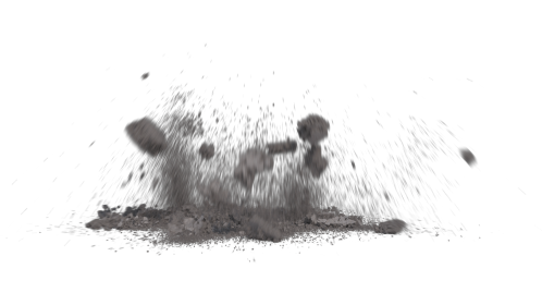 (4K) Ground Debris Explosion 9