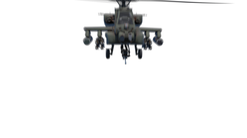 (4K) Helicopter Fly At Camera