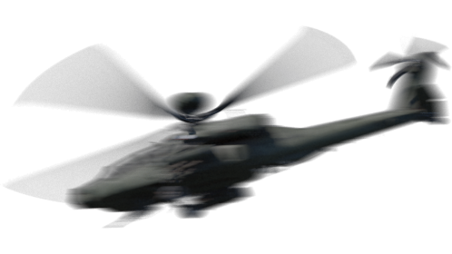 (4K) Helicopter Flying Overhead 2