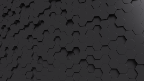 (4K) Side Looping Black Hexagons 1