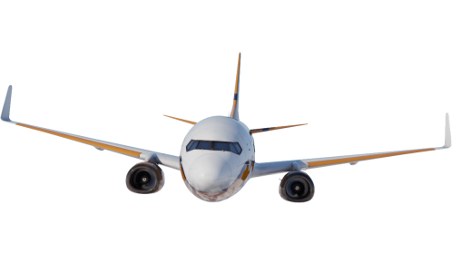 (4K) Looping Boeing 737 Front