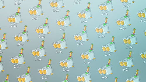 (4K) Looping Champagne Background