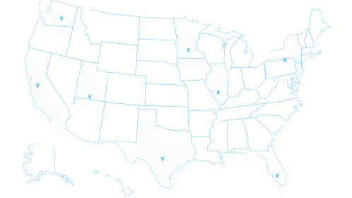 (4K) Modern Hud Usa Map