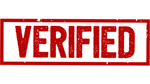 (4K) Rectangular Stamp Verified
