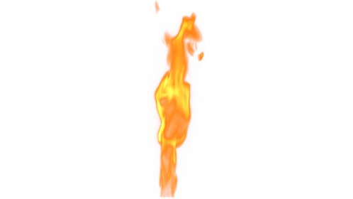 (4K) Tall Yellow Flame 1