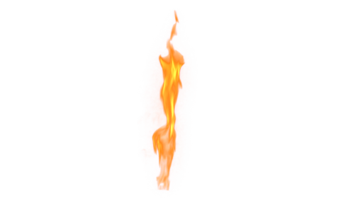 (4K) Tall Yellow Flame 3
