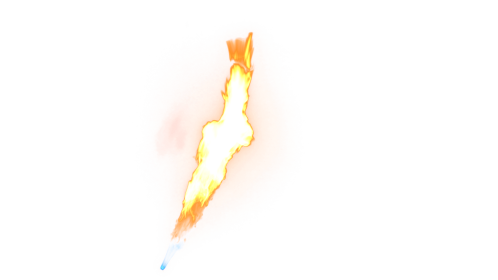 (4K) Upward Fire Blast