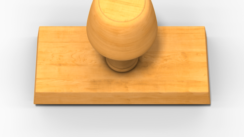 (4K) Wood Stamp Maker Rectangle