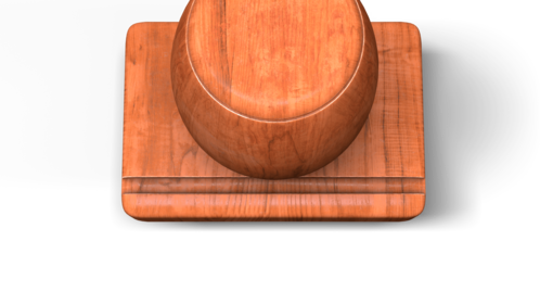 (4K) Wood Stamp Vote 1