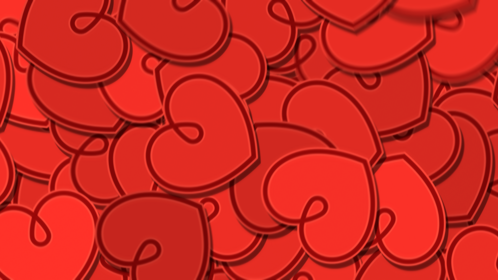 Hearts Falling transition Swirl