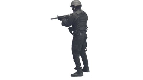 (4K) Man Down Side Angle MP5
