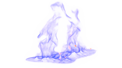 Blue Ground Fire 1