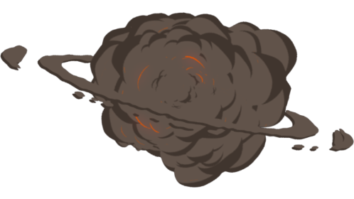 Cartoon Explosion - Brown Smoke