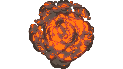 Cartoon Explosion Brown Smoke 5