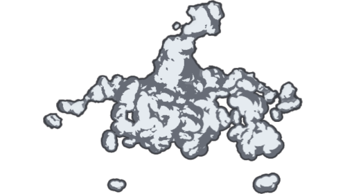 Cartoon Explosion - White Puff
