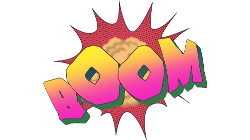 Comic Words Style 2 Boom
