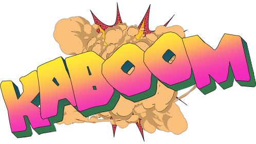 Comic Words Style 2 Kaboom