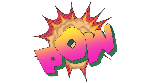 Comic Words Style 2 Pow