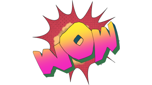 Comic Words Style 2 Wow