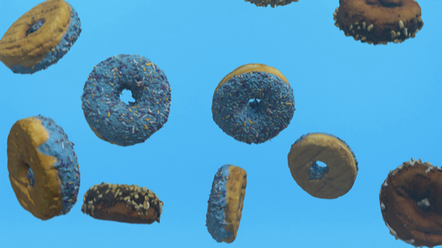 Donut Background 1 Blue
