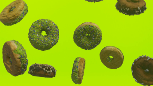 Donut Background 1 Green