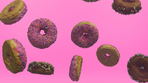Donut Background 1 Pink
