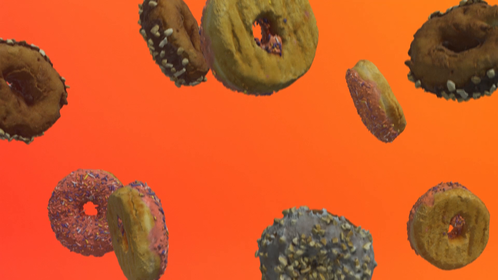 Donut Background 1 Rainbow