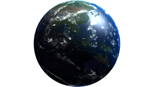 Earth Spin Head On