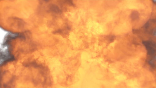 Explosion At Screen - Grey Smoke