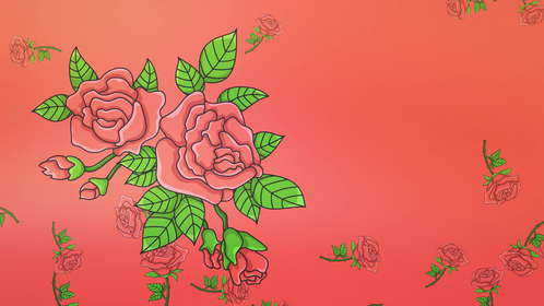 Falling Rose Background