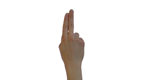 (4K) Female Hand - Two Fingers Single Tap