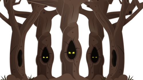 Halloween Transition - Trees