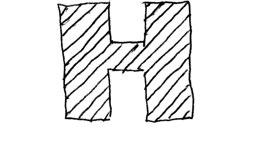 Hand Drawn Type Kit - H