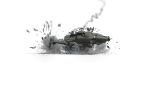 (4K) Helicopter Crash To Camera