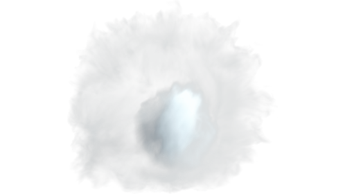 Icey Cloud Spray at Camera