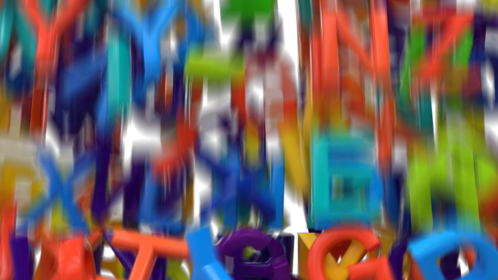 Letters Transition Colorful 1