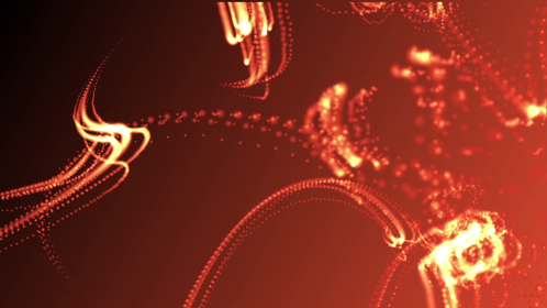 Looping Orange Particles
