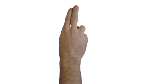 (4K) Male Hand - Two Fingers Single Tap