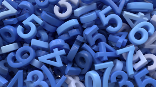 Numbers Transition Blue 1