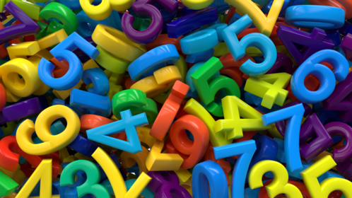 Numbers Transition Colorful 1